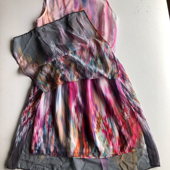 Zara Watercolor & Ikat Light & Flowy Sundress Size Small - Picture 8 of 12